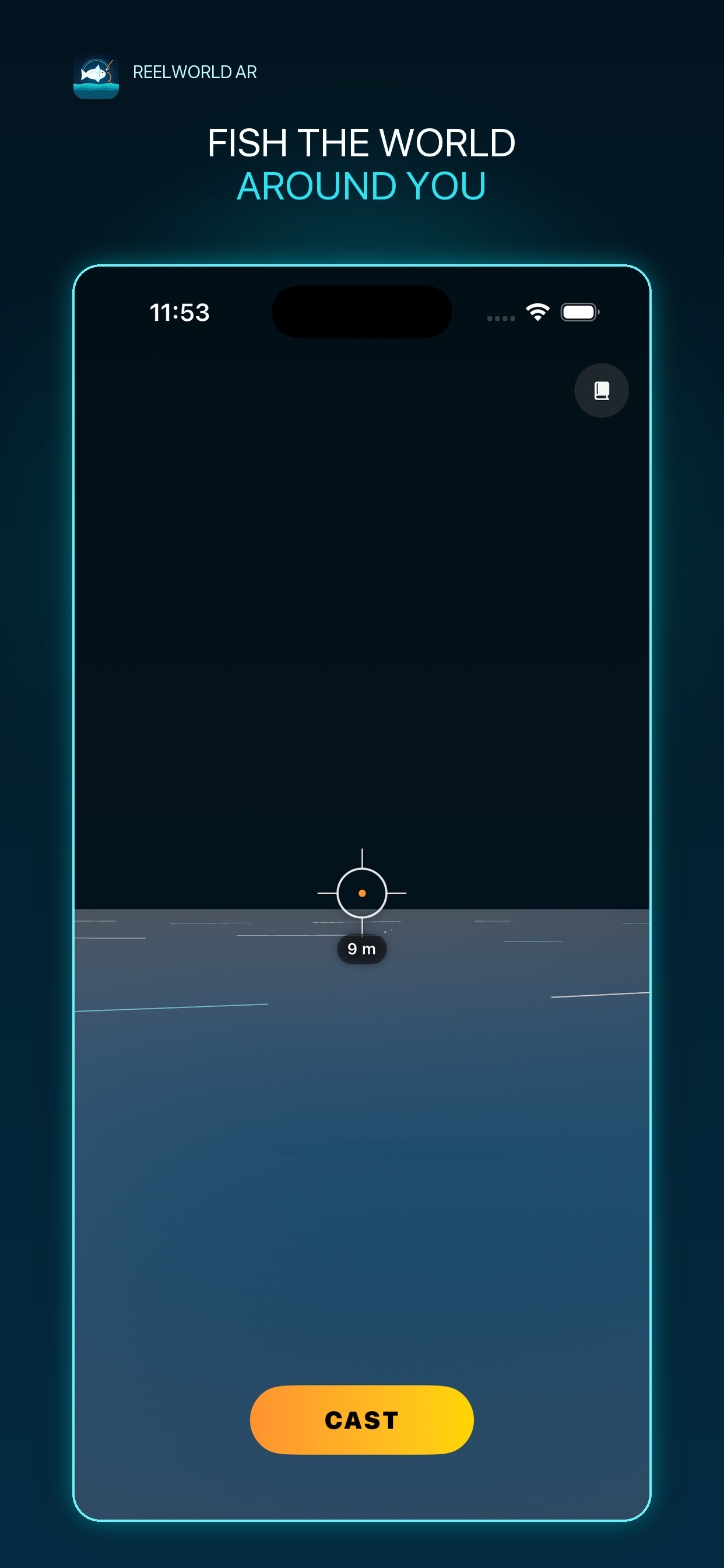 ReelWorld AR casting gameplay